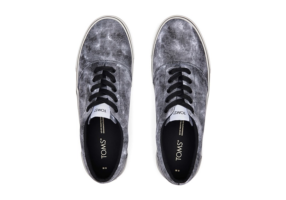 Toms Fenix Repreve μαύρο ταλαιπωρημένο πλυμένο καμβά