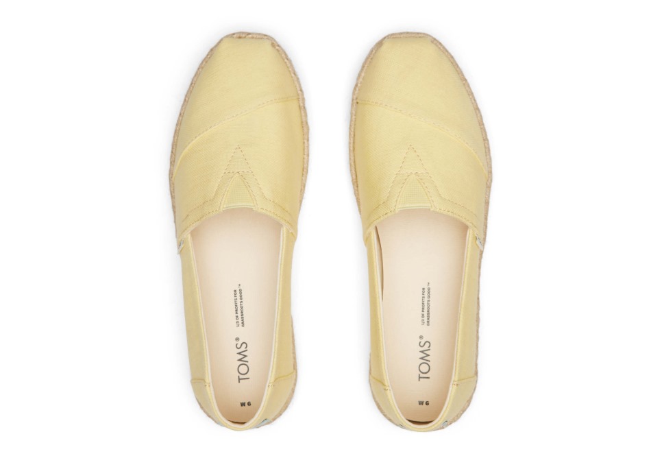 Toms Espadrille Espadrille κίτρινο