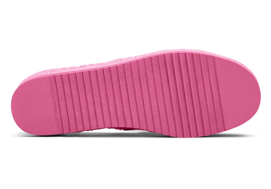 Toms Alpargata ψηλή πλατφόρμα μαύρο