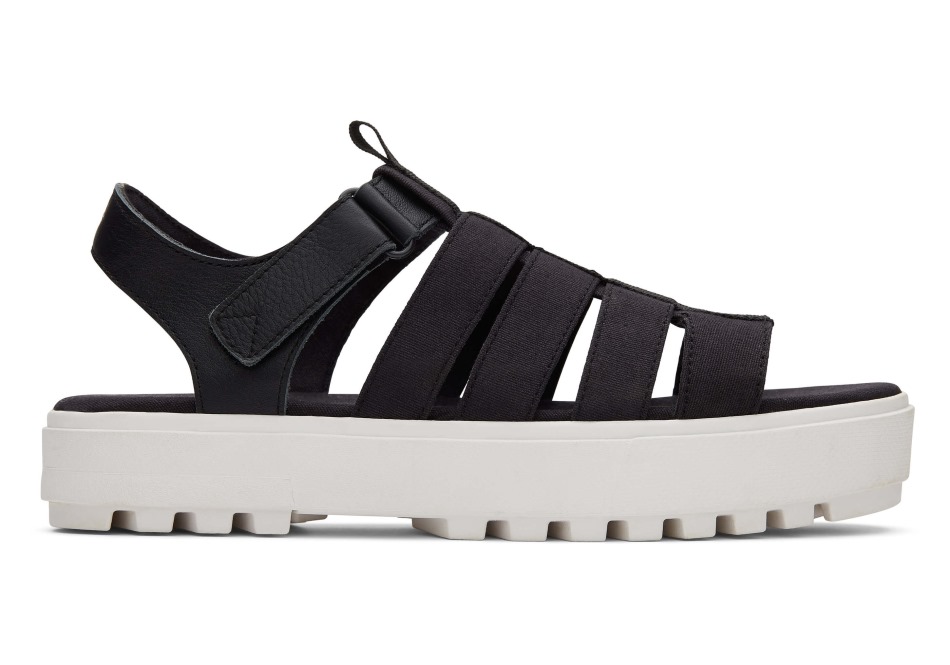 Τομς ψαράδικο πέδιλο μαύρο