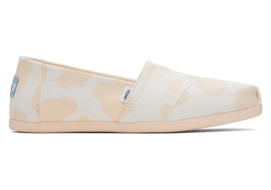 Toms Alpargata Cow Cow Print ανοιχτό ροδάκινο