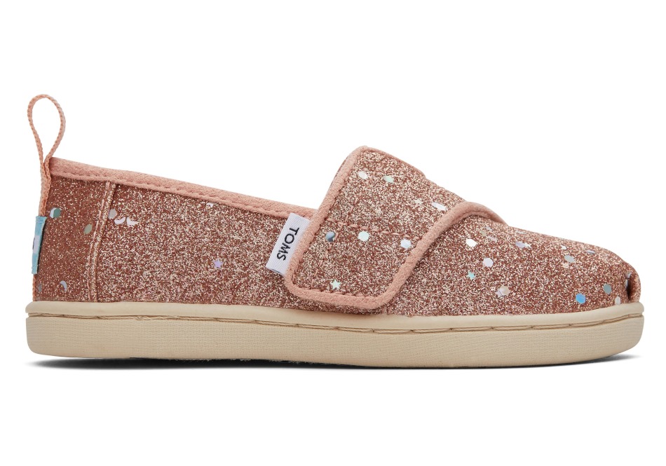 Toms Glitter Alpargata ροζ χρυσό