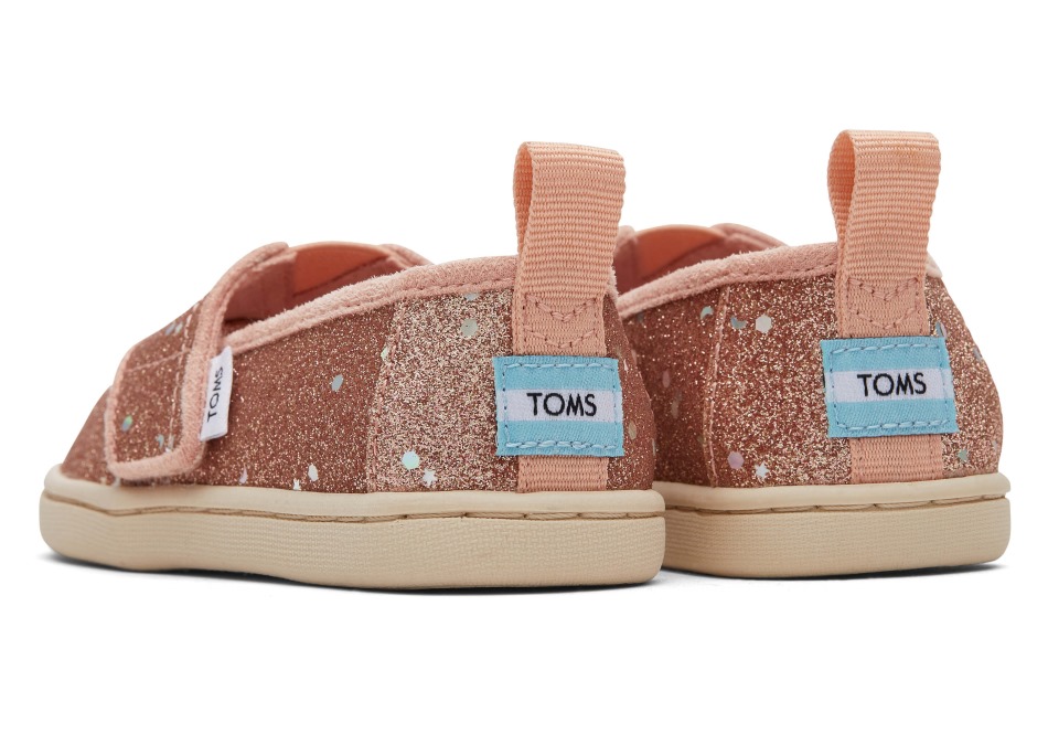 Toms Glitter Alpargata ροζ χρυσό