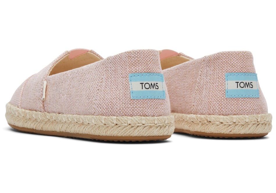 Toms μεταλλική εσπαντρίγια αλπαργάτα ροζ