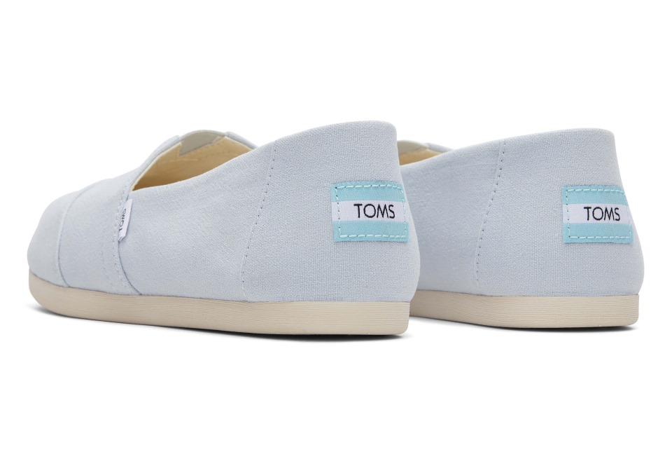 λινό κρεπ Toms εσπαντρίγγια μπλε κρέπα