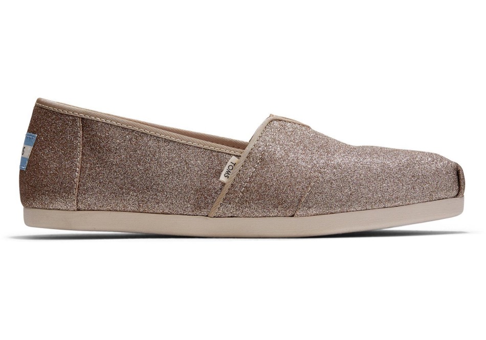 σαμπάνια Glitter Toms Alpargata