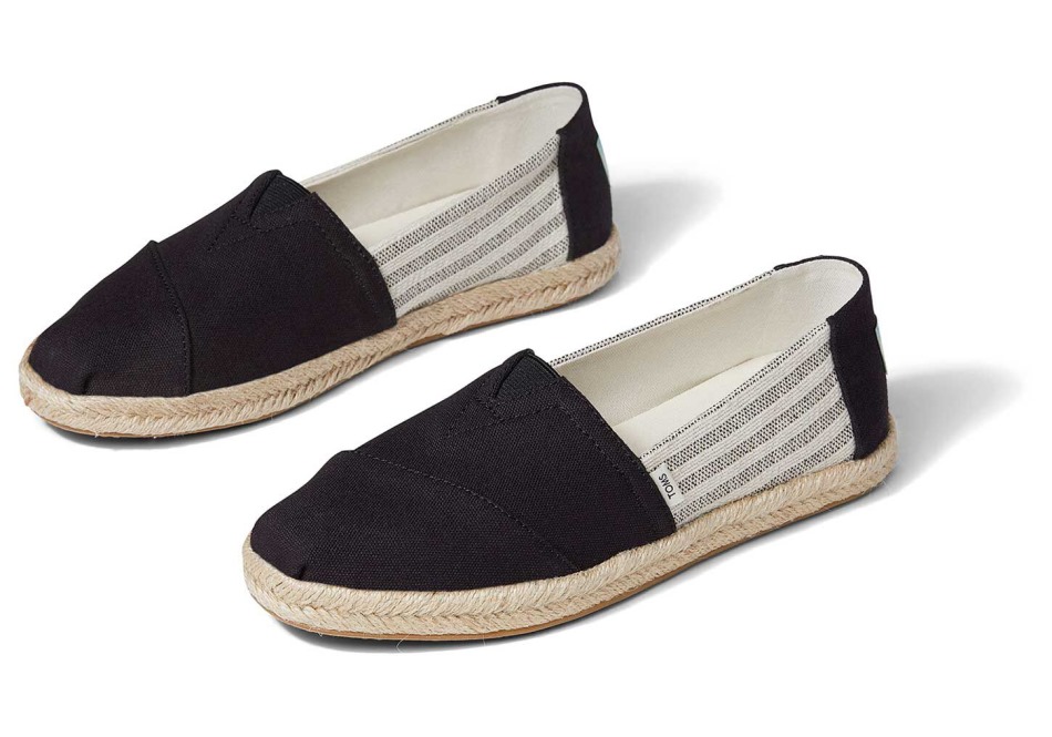 Toms Espadrille Espadrille μαύρη