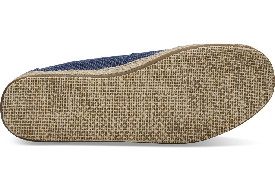 Toms Espadrille Alpargata ναυτικό πλυμένο