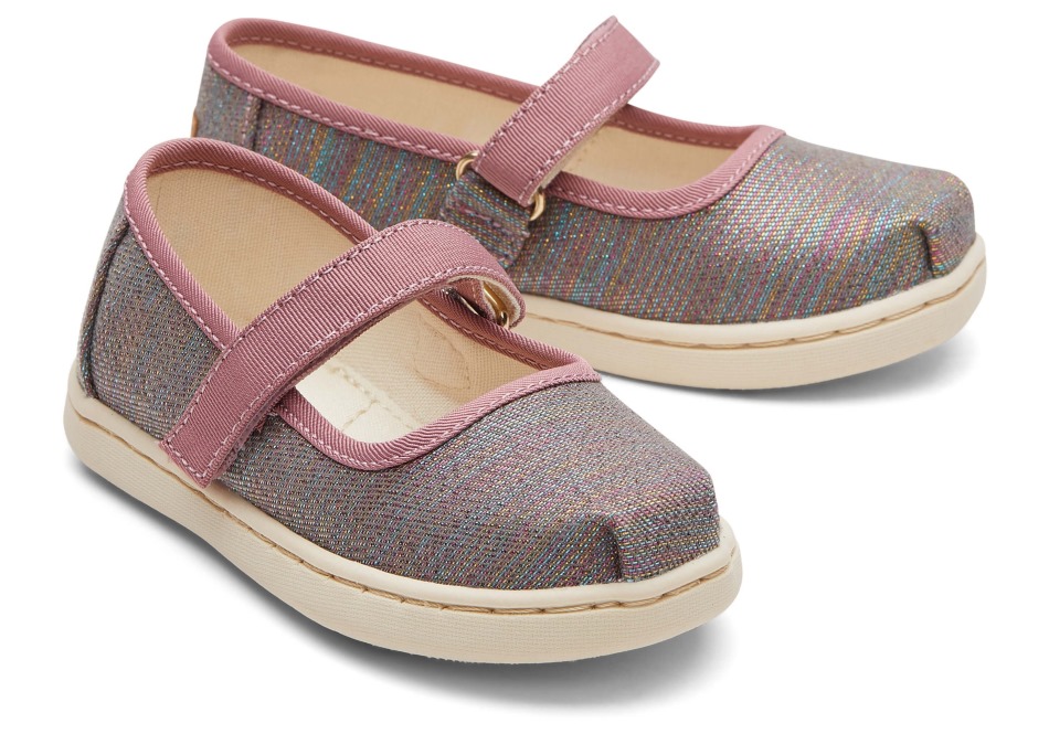 Toms Tiny Mary Jane Raspberry Multi
