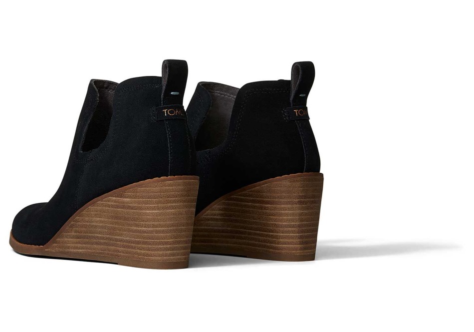 Toms Kallie Wedge μποτάκι μαύρο