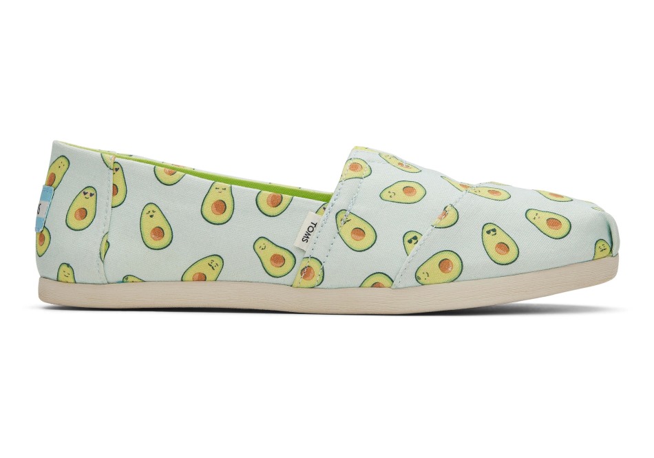 Toms Alpargata χαρτί πηγή πράσινο