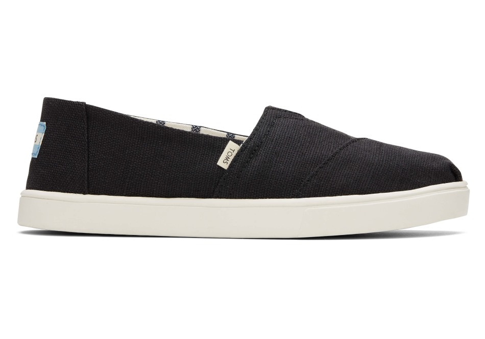 Toms Alpargata Cupsole Slip σε μαύρο