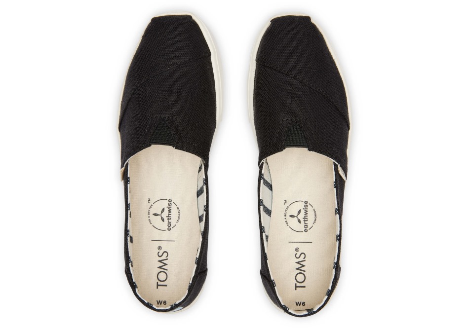 Toms Alpargata Cupsole Slip σε μαύρο