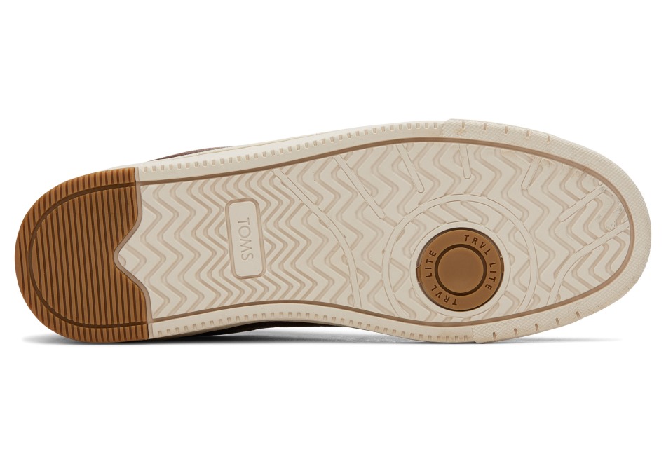 Toms Trvl Lite αδιάβροχο δερμάτινο Sneaker καφέ δέρμα κιχωρίου