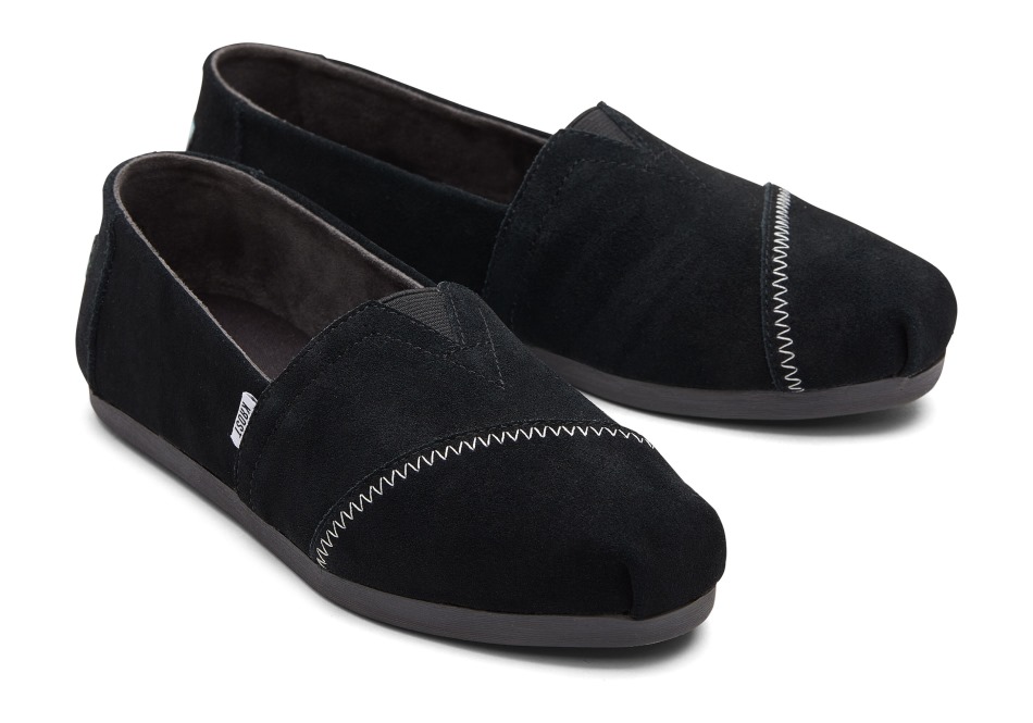 Toms X Krost Alpargata σουέντ μαύρο