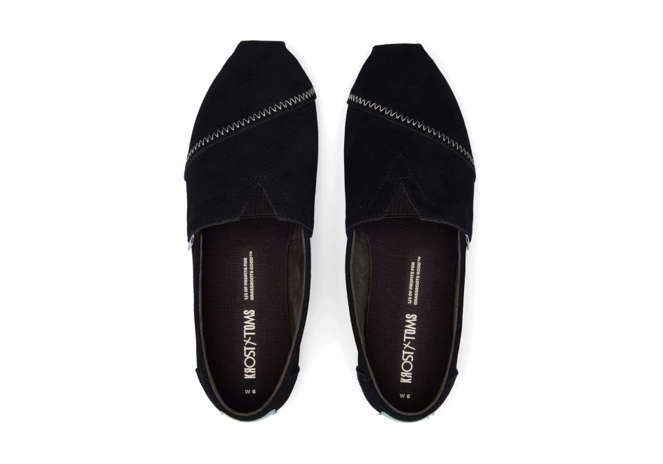 Toms X Krost Alpargata σουέντ μαύρο