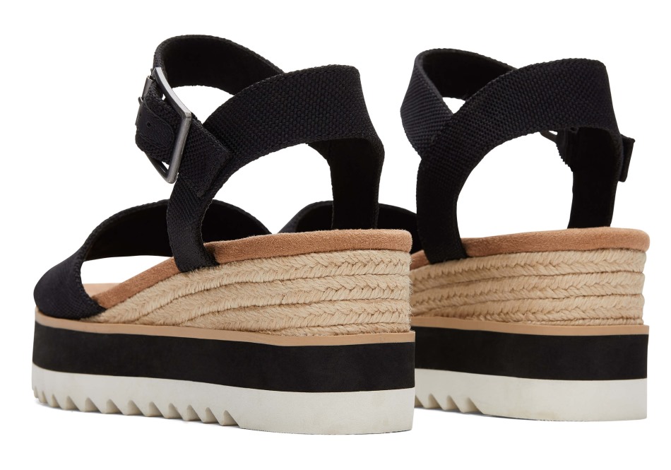 σανδάλι Toms Diana Wedge μαύρο