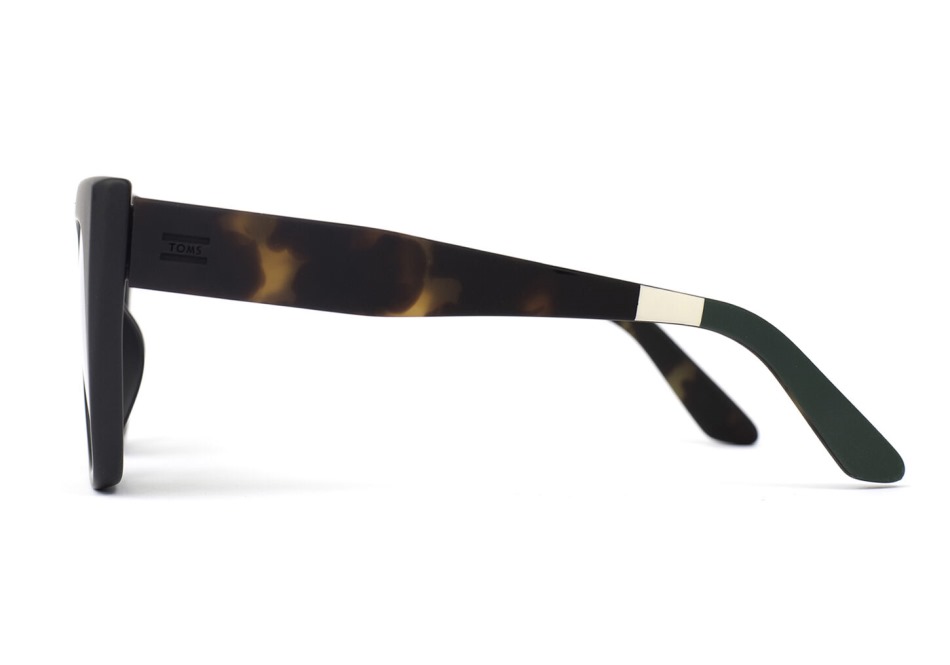 Toms Sydney Sydney ματ μαύρο-tort-μπουκάλι πράσινο πολικό