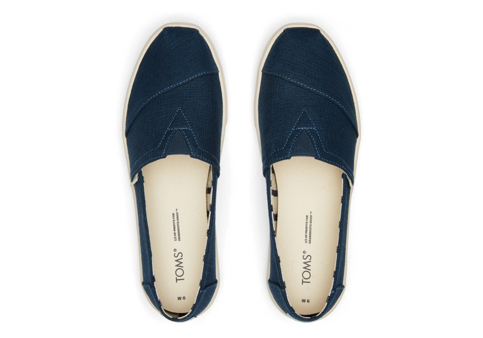 Slip Cupsole Toms Alpargata σε μπλε Majolica