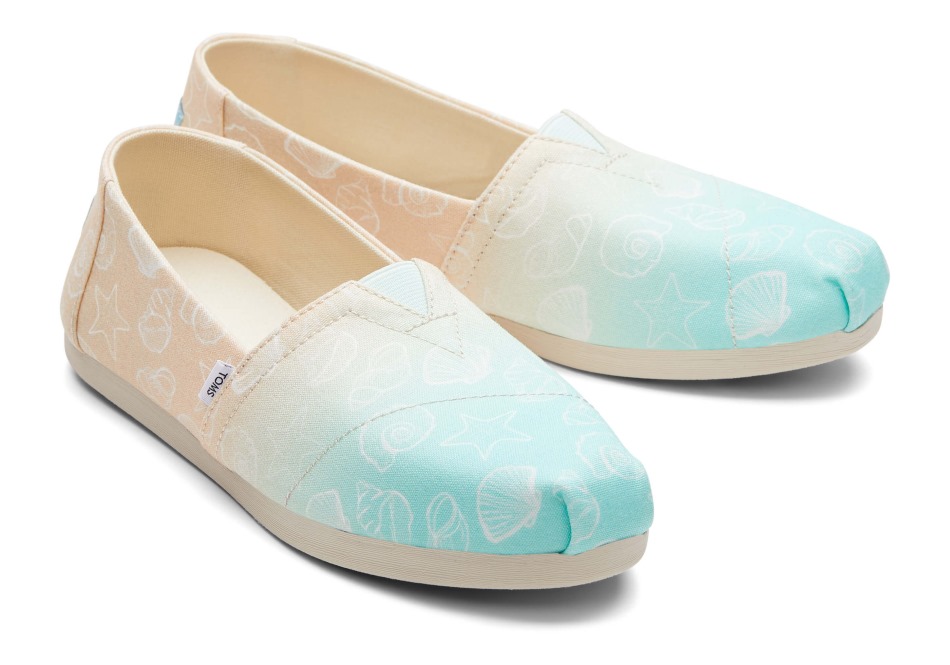 Toms Multi Ombre εσπαντρίγια κοχύλι Teal Ombre
