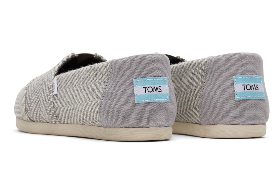 Toms ψαροκόκαλο Alpargata ψιλόβροχο γκρι