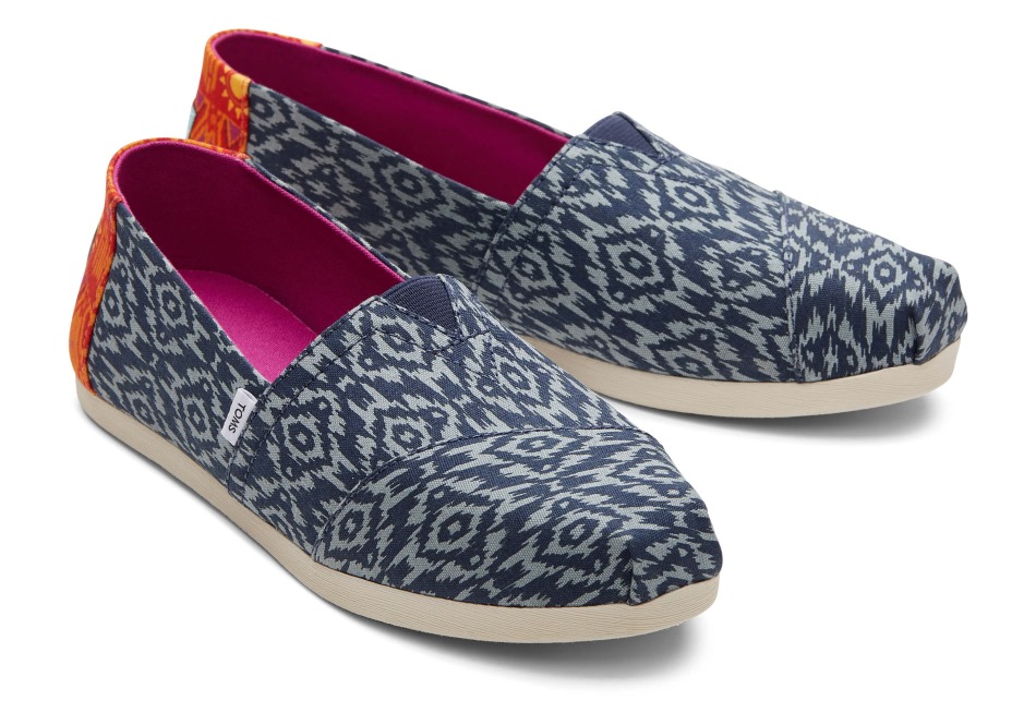 Toms εσπαντρίγιες Ikat διαμάντια Ikat Navy
