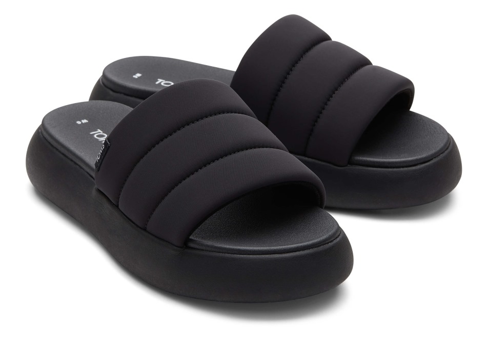 Toms Mallow Slide Repreve Black-black