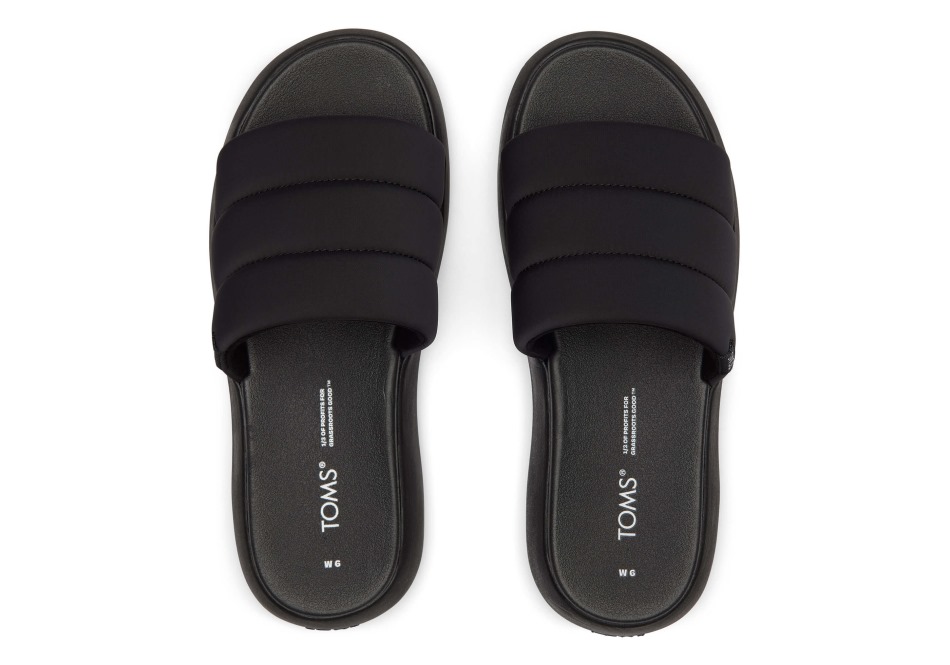 Toms Mallow Slide Repreve Black-black
