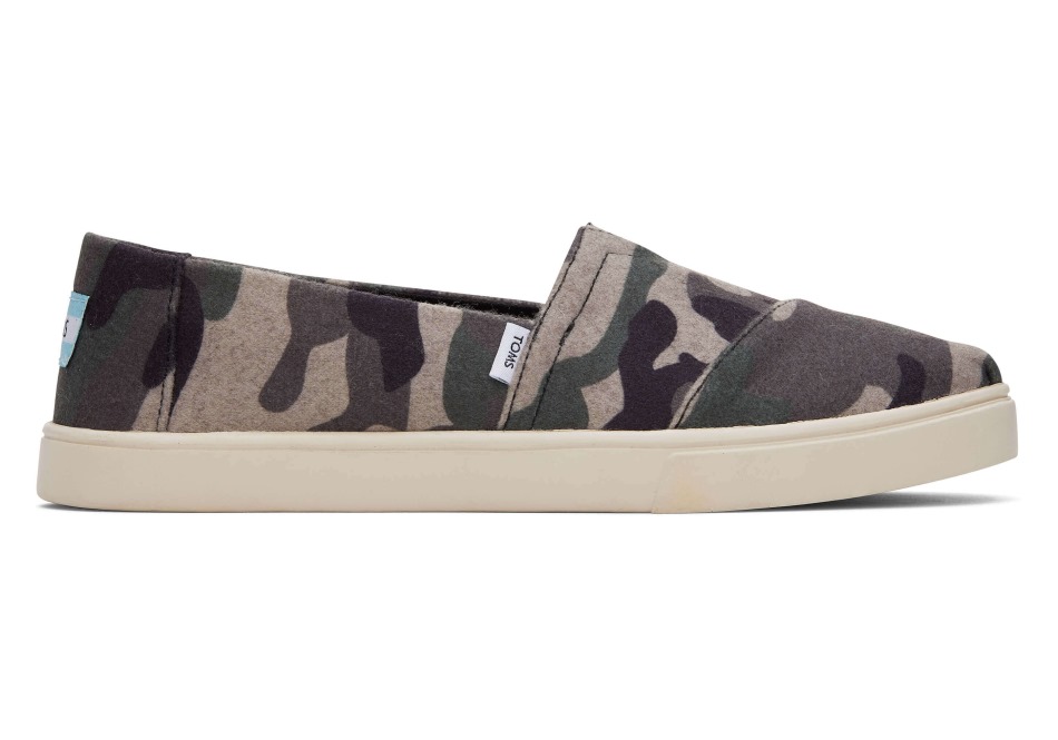 σόλα Cupsole Toms Alpargata σε τσόχα Camo