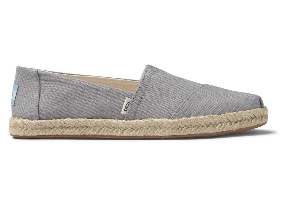 Toms Espadrille Alpargata ψιλόβροχο γκρι