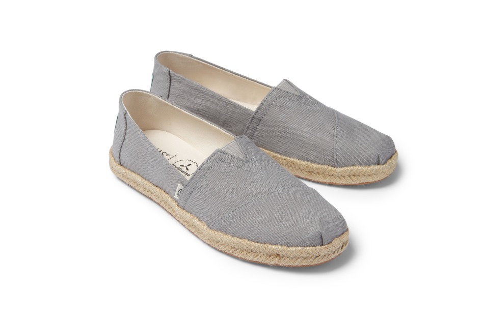 Toms Espadrille Alpargata ψιλόβροχο γκρι