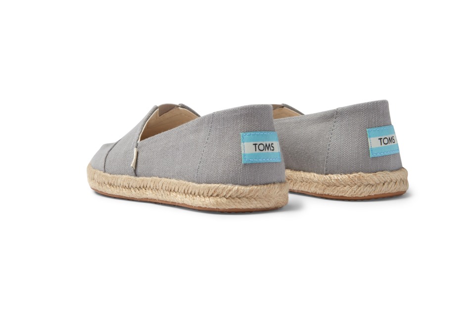 Toms Espadrille Alpargata ψιλόβροχο γκρι