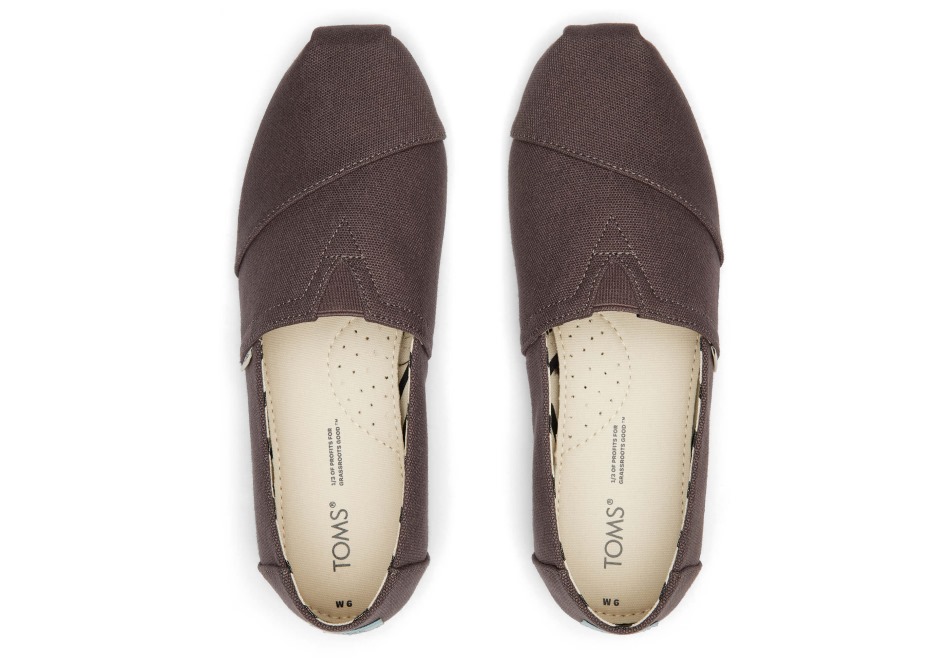 Toms Alpargata ανακυκλωμένη στάχτη από καμβά βαμβακιού