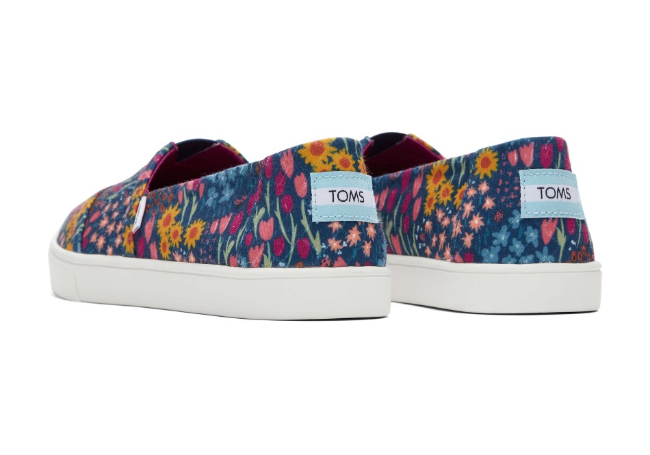 Toms Alpargata Cupsole Slip σε Navy Floral