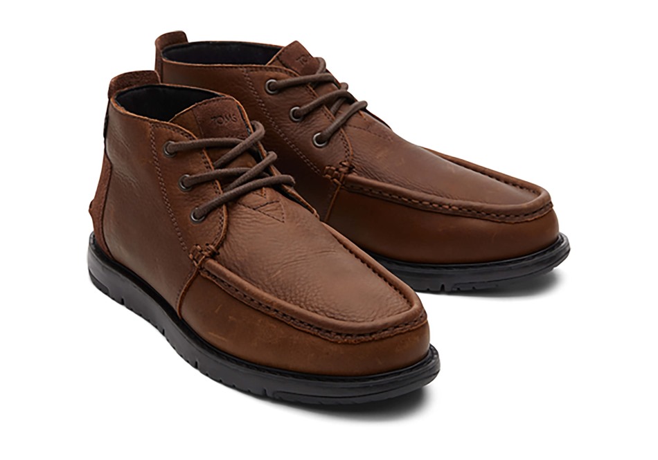 αδιάβροχη μπότα Toms Chukka καφέ κιχώριο