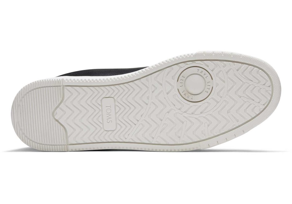 Sneaker Toms Trvl Lite μαύρο δερμάτινο