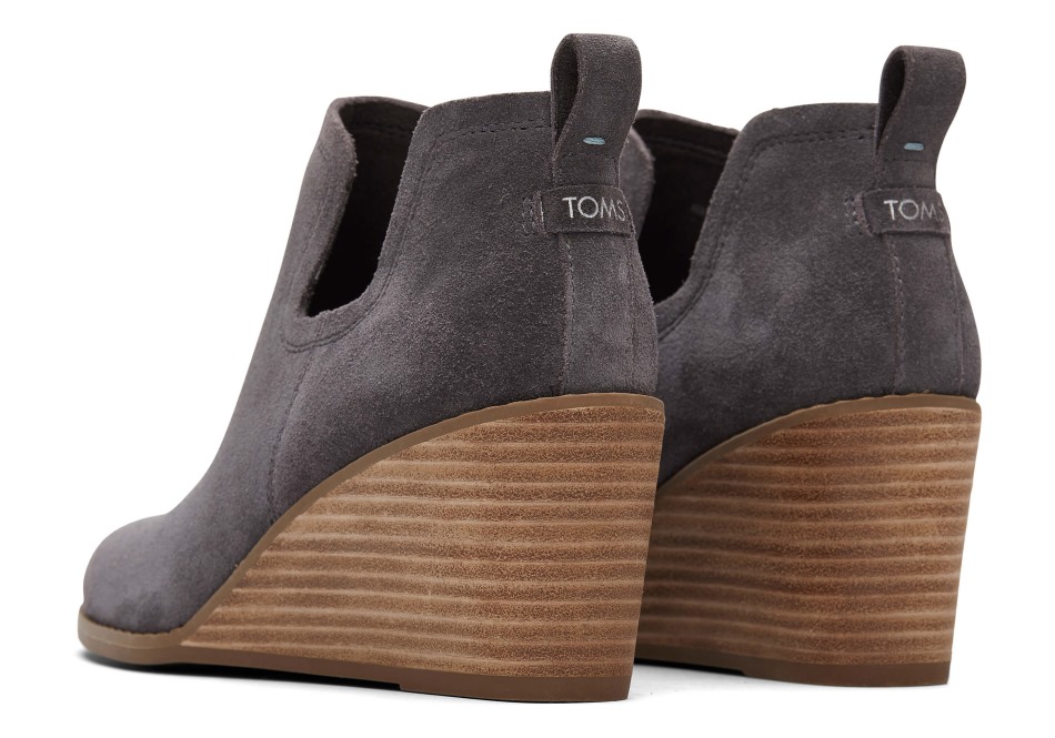 Toms Kallie Wedge Bootie πεζοδρόμιο γκρι