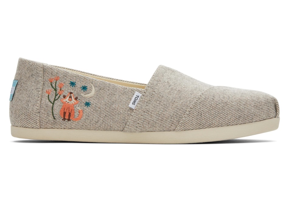 Toms Alpargata αλεπού φυσικό Twill