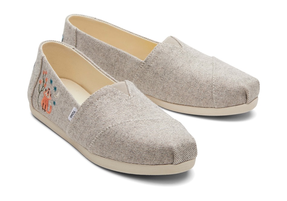 Toms Alpargata αλεπού φυσικό Twill