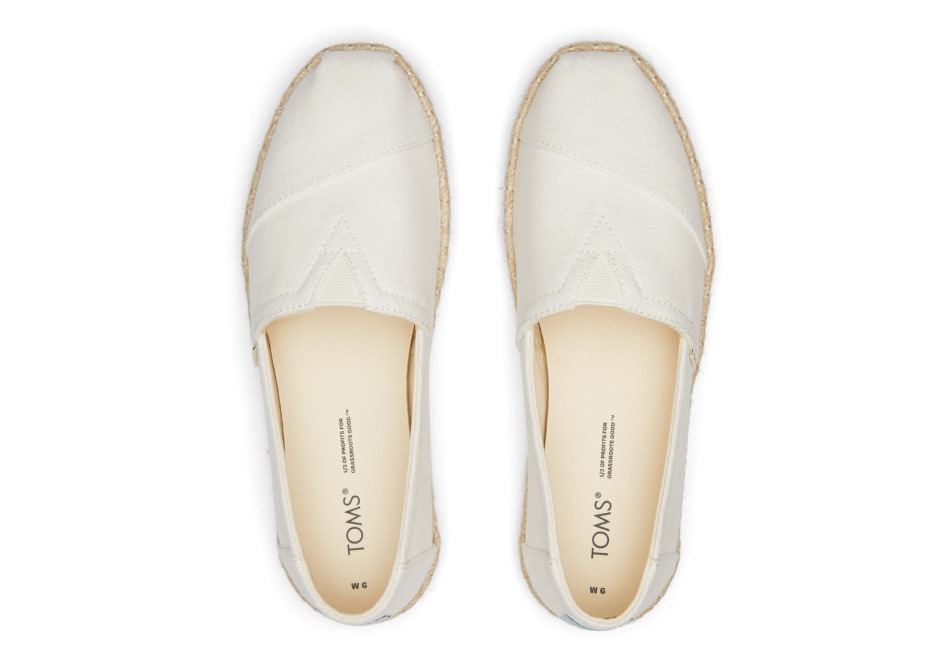 Toms Espadrille Alpargata υπόλευκο